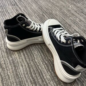 Black High-Top Women's Sneakers